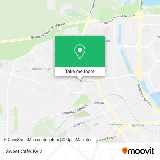 Sweet Cafe map
