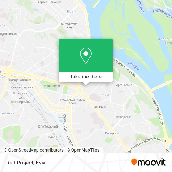 Red Project map