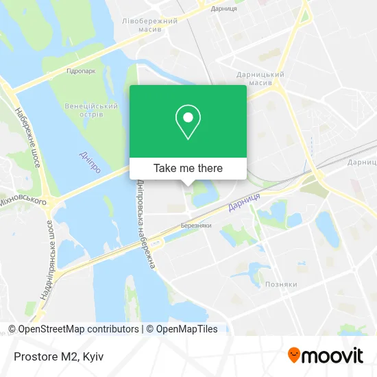 Prostore M2 map