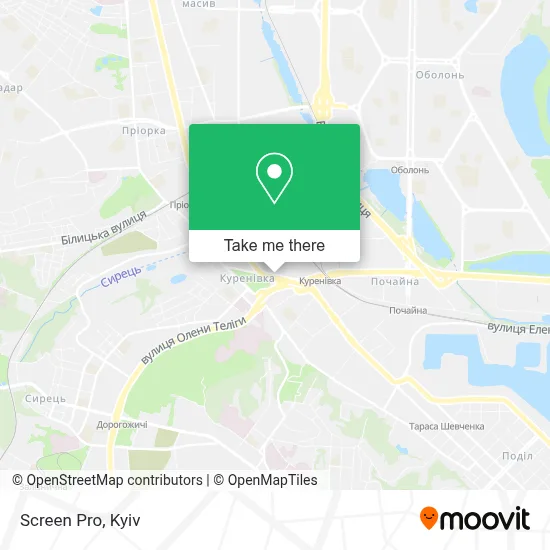 Screen Pro map