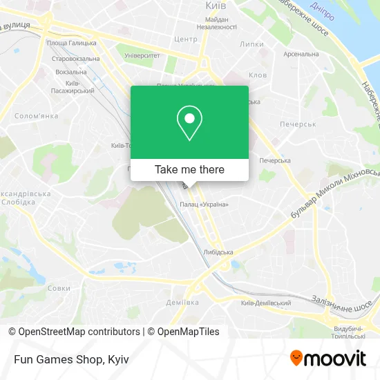 Fun Games Shop map