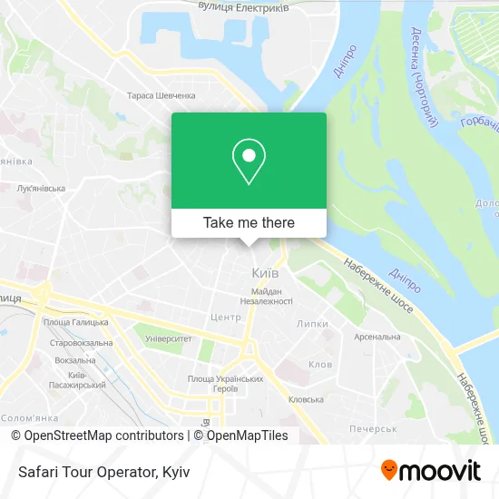 Safari Tour Operator map