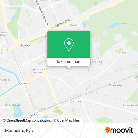 Monocars map