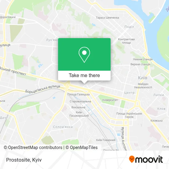 Prostosite map