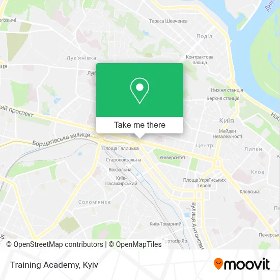 Training Academy map