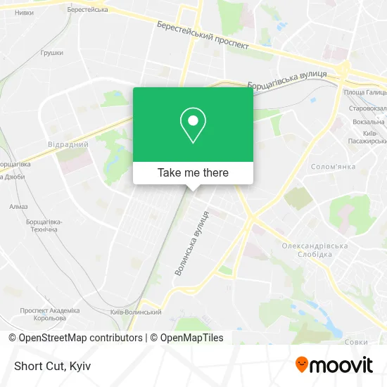 Short Cut map