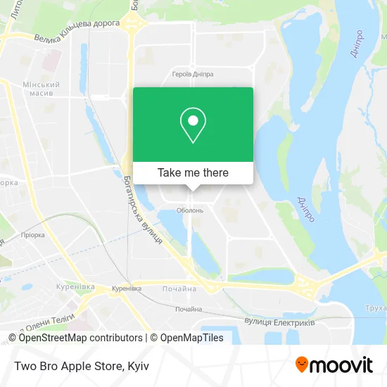 Two Bro Apple Store map