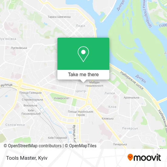 Tools Master map