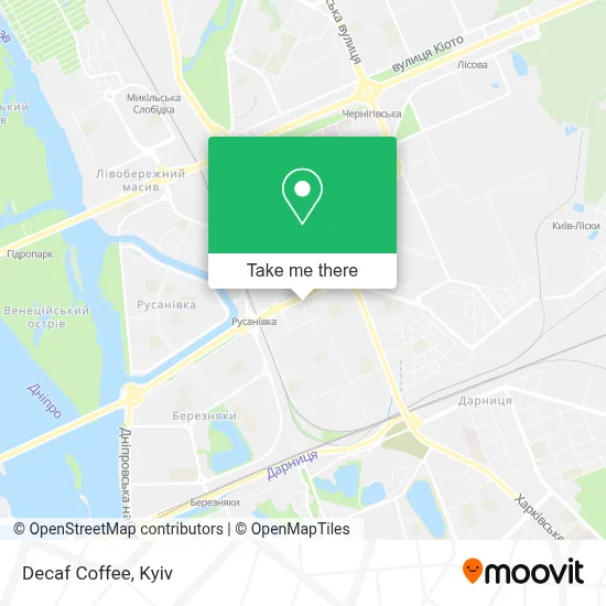 Decaf Coffee map