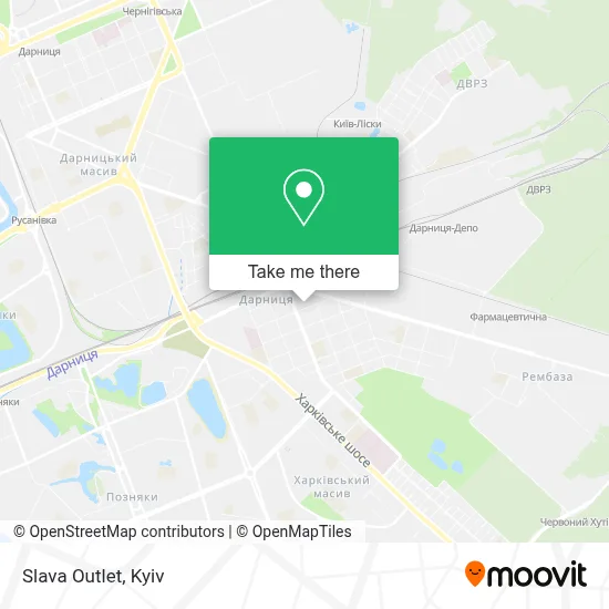 Slava Outlet map