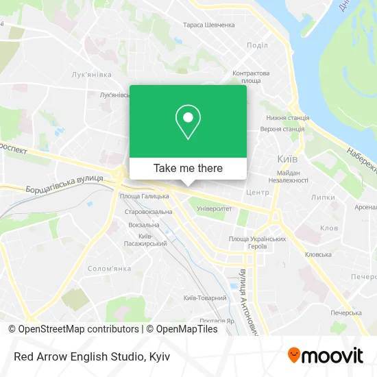 Red Arrow English Studio map