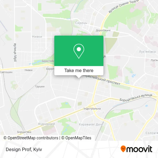 Design Prof map