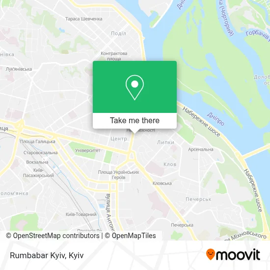 Rumbabar Kyiv map