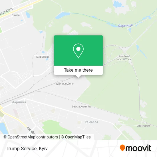 Trump Service map