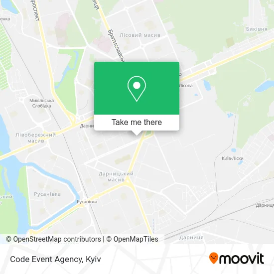 Code Event Agency map