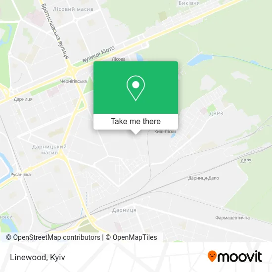 Linewood map