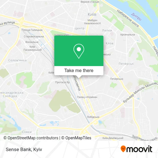 Sense Bank map