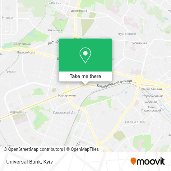 Universal Bank map