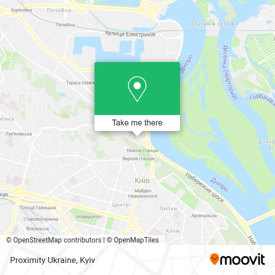 Proximity Ukraine map