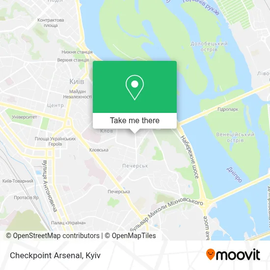 Checkpoint Arsenal map