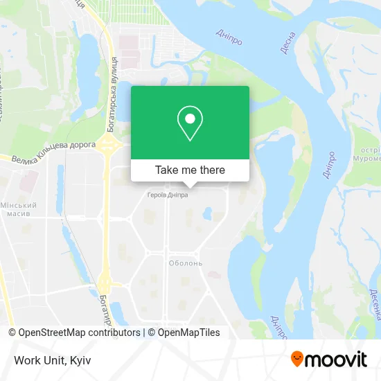 Work Unit map