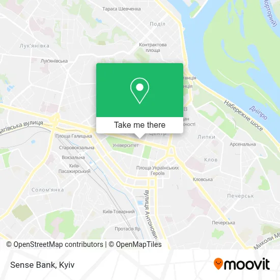 Sense Bank map