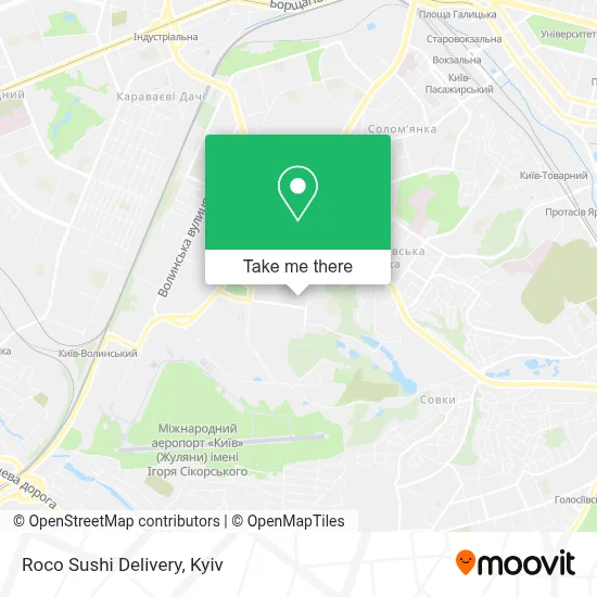 Roco Sushi Delivery map
