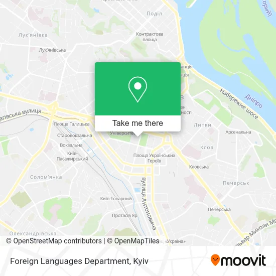 Foreign Languages Department map