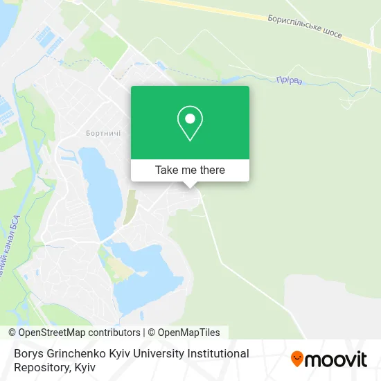 Borys Grinchenko Kyiv University Institutional Repository map