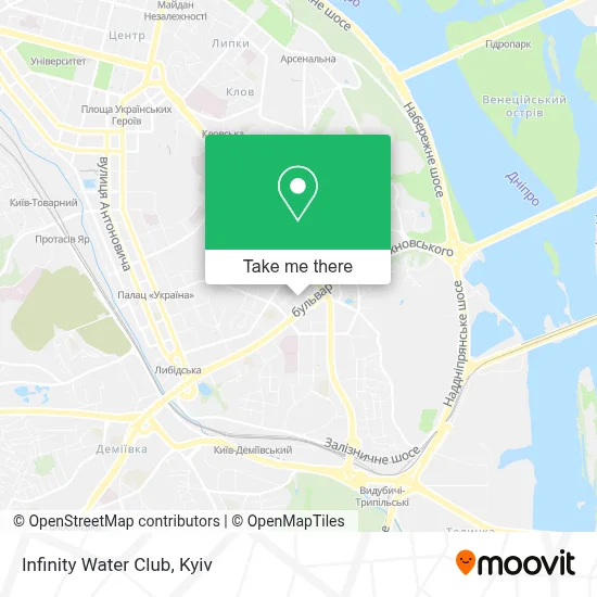 Infinity Water Club map