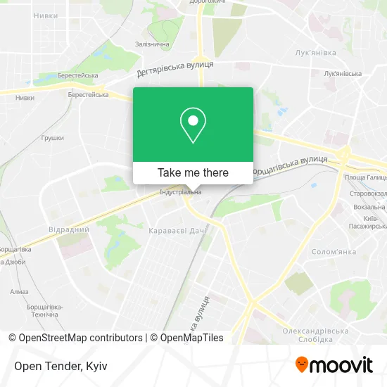Open Tender map