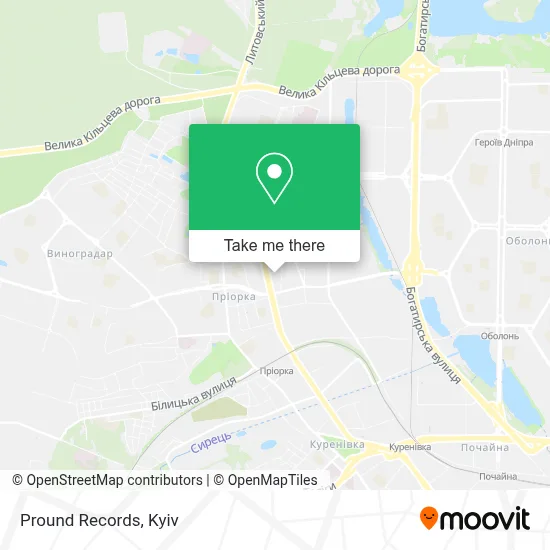Pround Records map