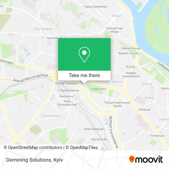 Demining Solutions map