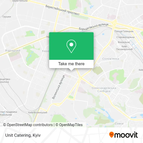 Unit Catering map