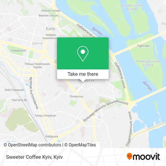 Sweeter Coffee Kyiv map