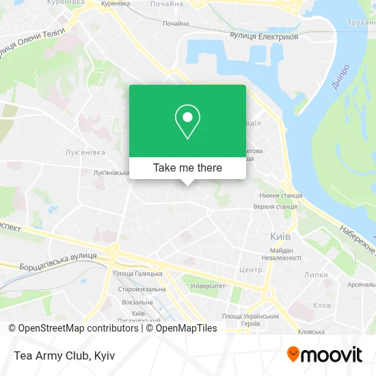 Tea Army Club map