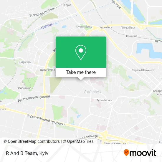 R And B Team map