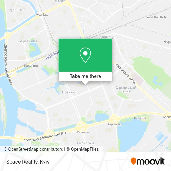 Space Reality map