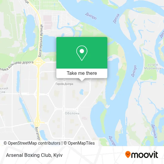 Arsenal Boxing Club map