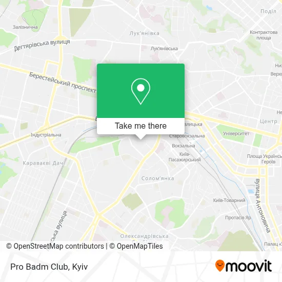 Pro Badm Club map