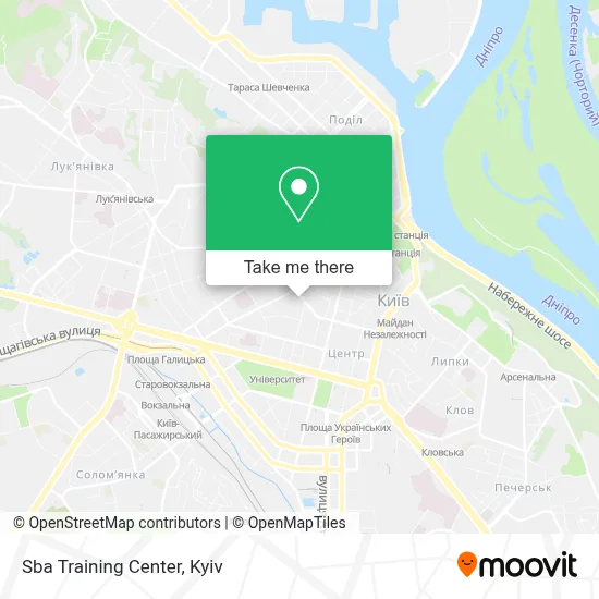 Sba Training Center map