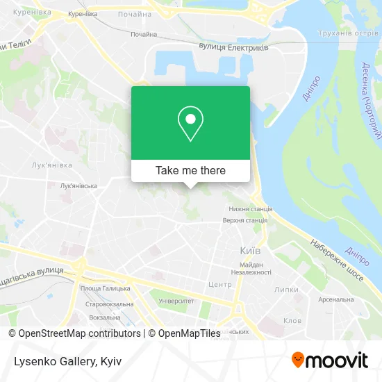 Lysenko Gallery map