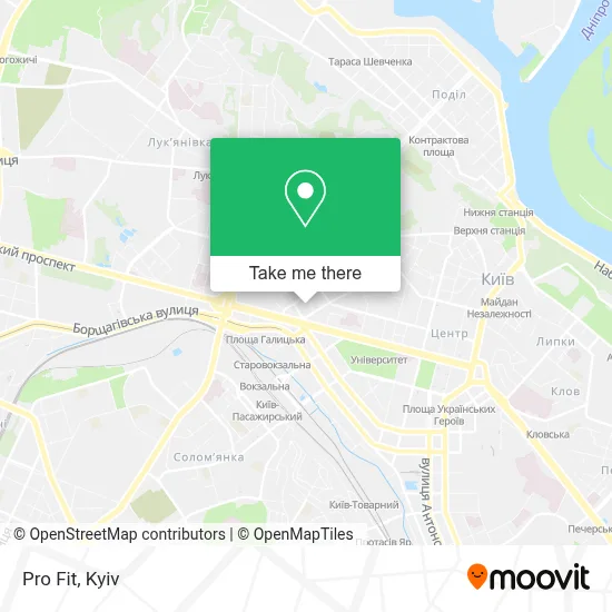 Pro Fit map