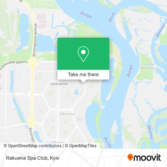 Rakuena Spa Club map