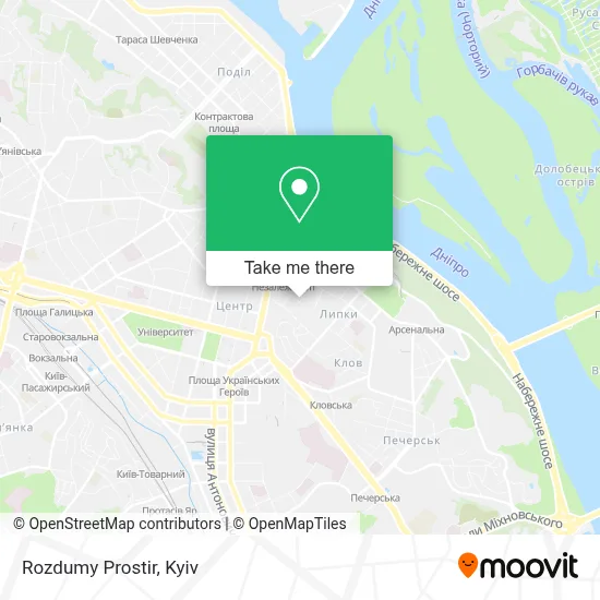 Rozdumy Prostir map