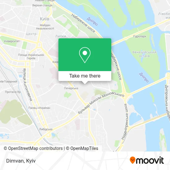Dimvan map