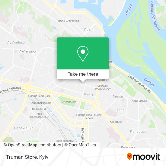 Truman Store map