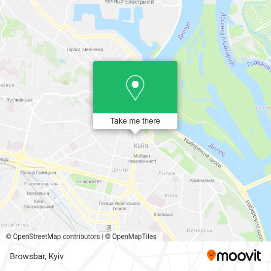 Browsbar map