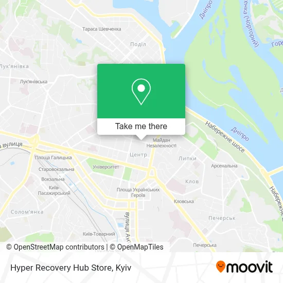 Hyper Recovery Hub Store map