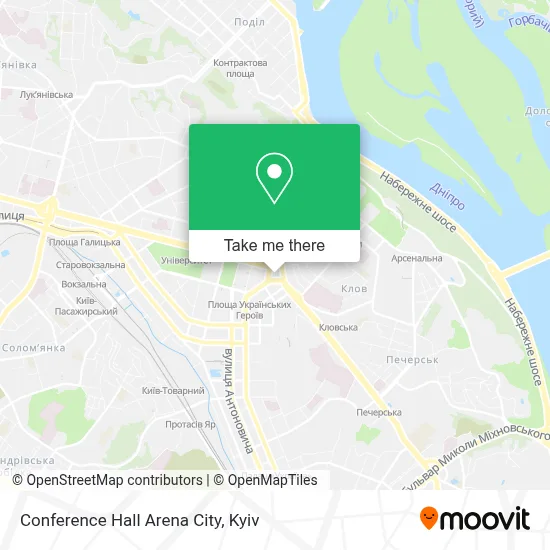 Conference Hall Arena City map